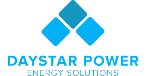 A blue logo for a power company